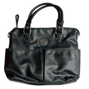 Relic faux leather black handbag